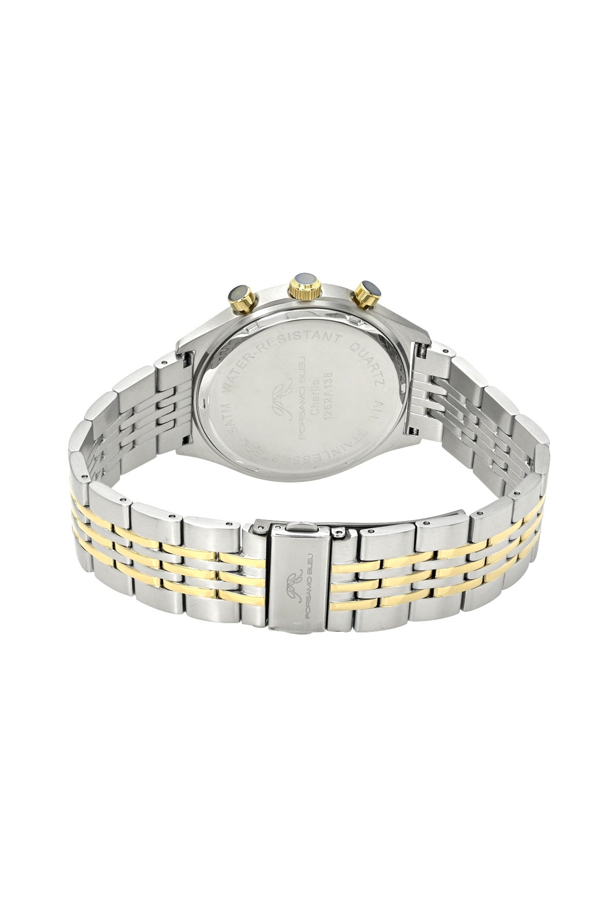 Porsamo Bleu Men's Charlie Two Tone Stainless Steel Watch 1262ACHS