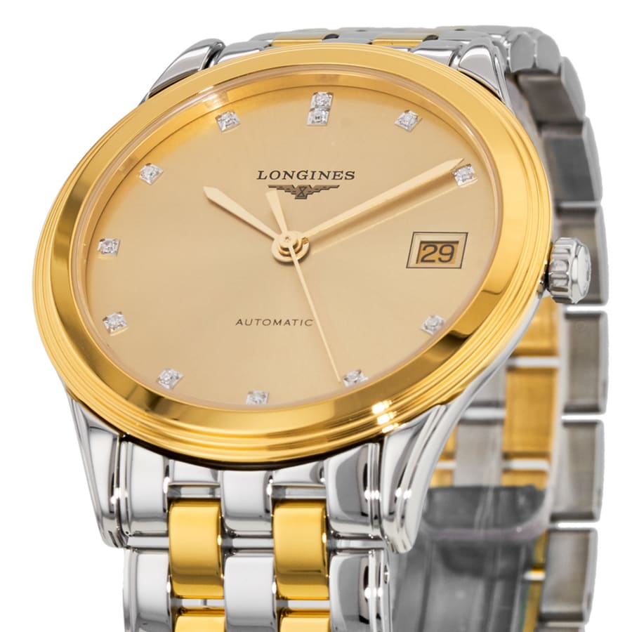 Longines Flagship Automatic Champagne Dial Two Tone  Unisex Watch L4.774.3.37.7