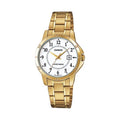 Casio Women’s Gold Stainless Steel Analog Watch White Dial - LTP-V004G-7BUDF