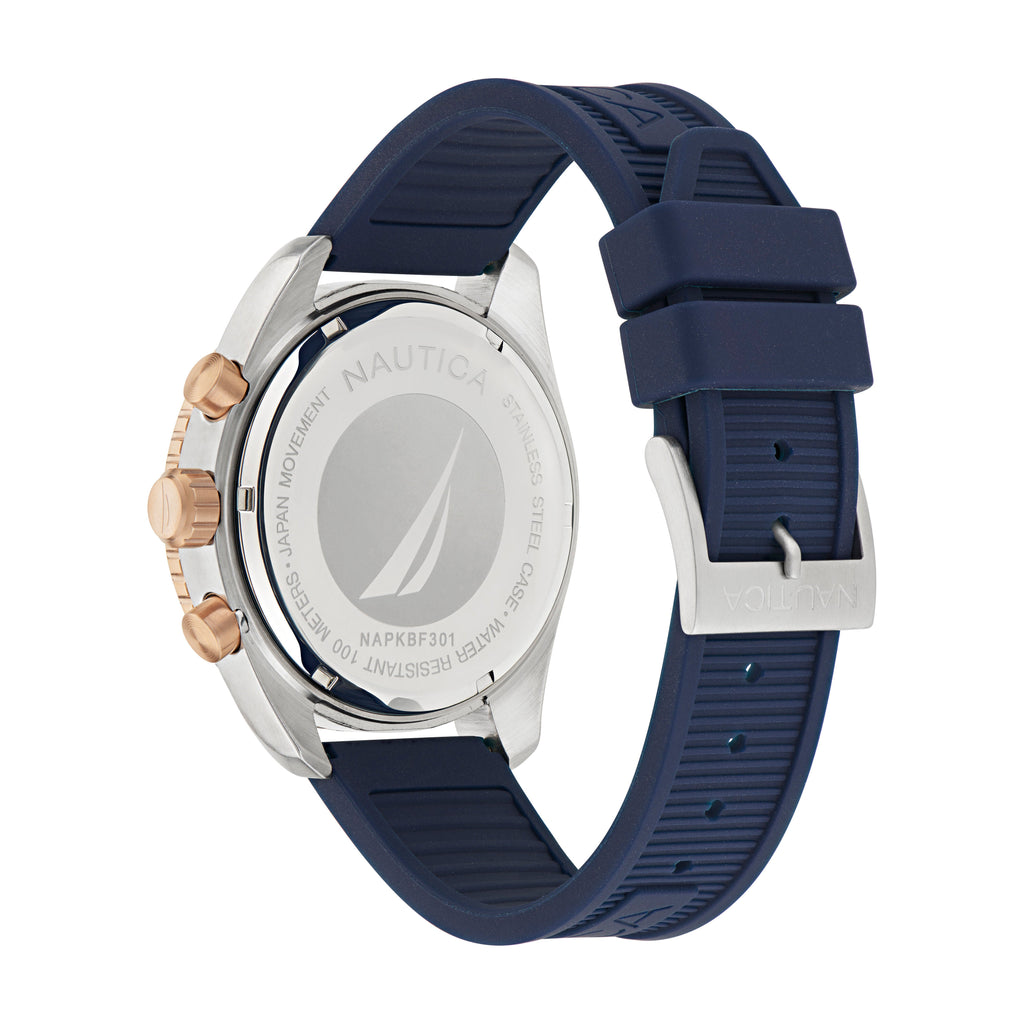 Nautica Key Biscane Silicone Watch