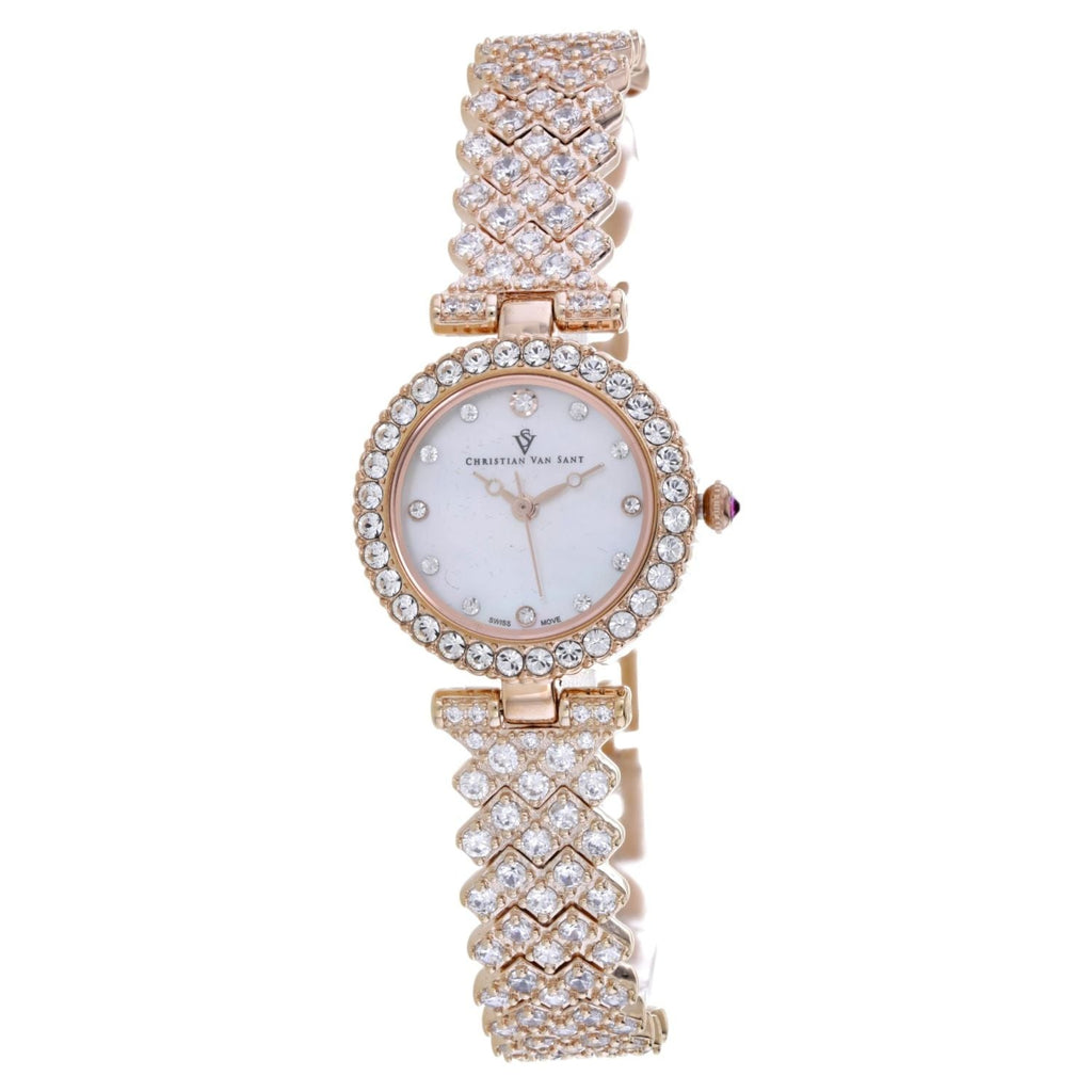 Christian Van Sant Women's Romana White Round 25mm