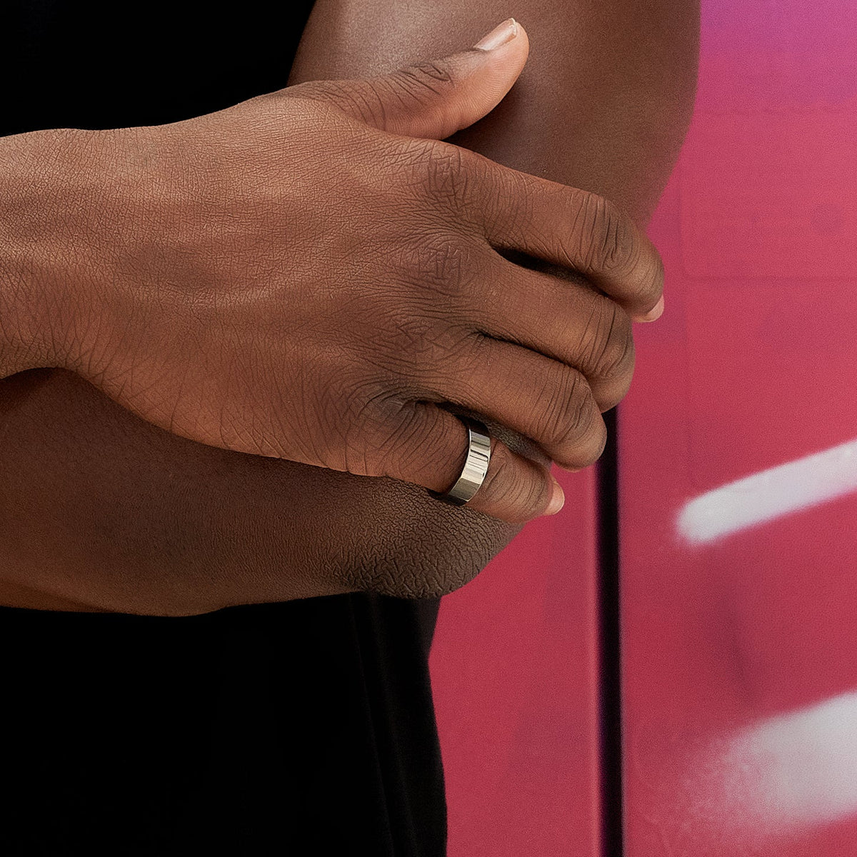 Flat Band Ring in Gunmetal