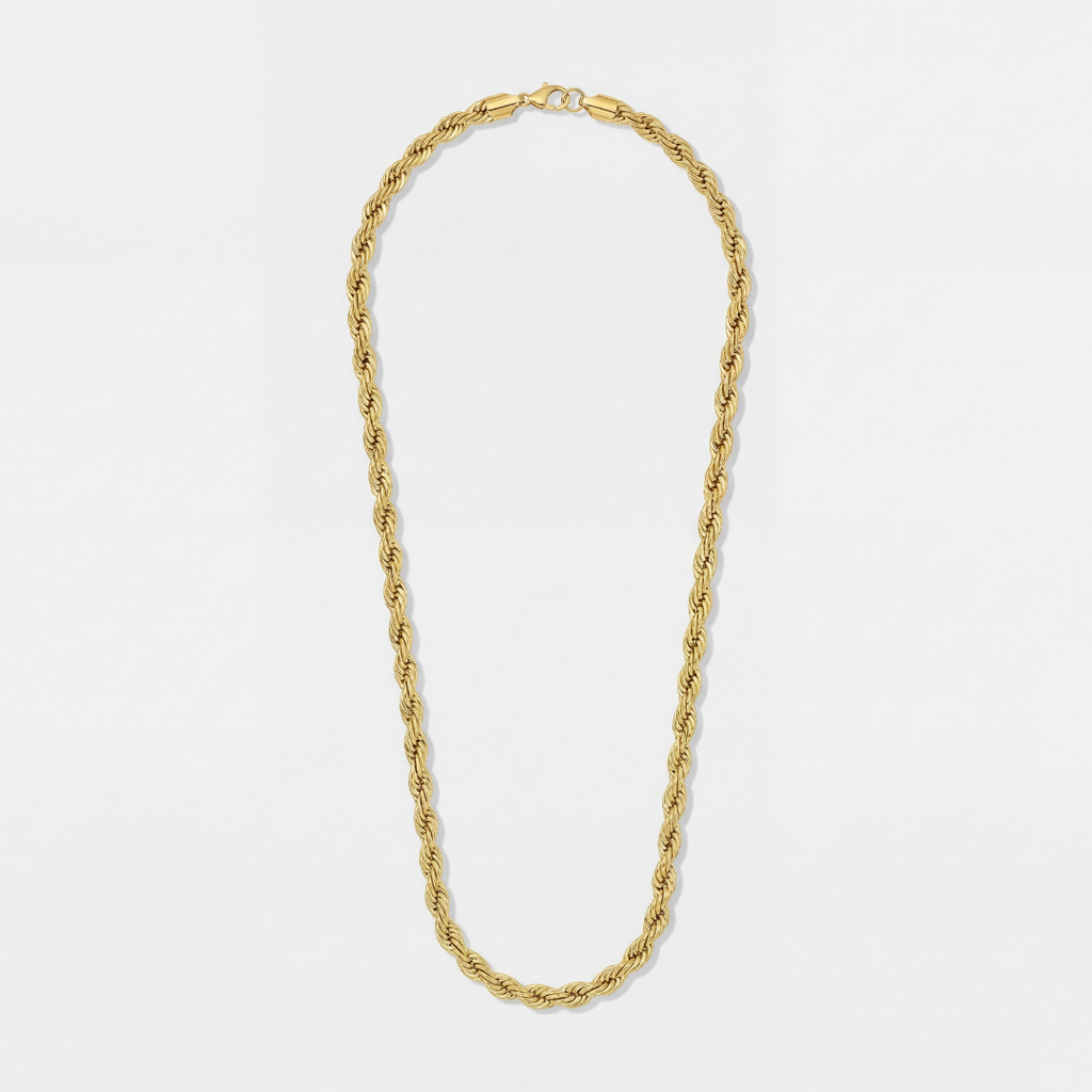 Rope Chain (Gold) - 6mm