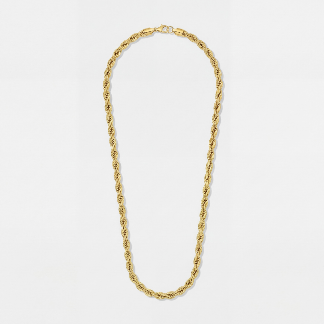 Rope Chain (Gold) - 6mm