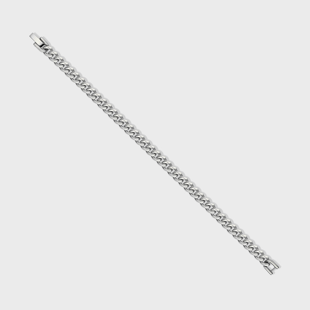 Cuban + Rope Bracelet Stack (Silver)