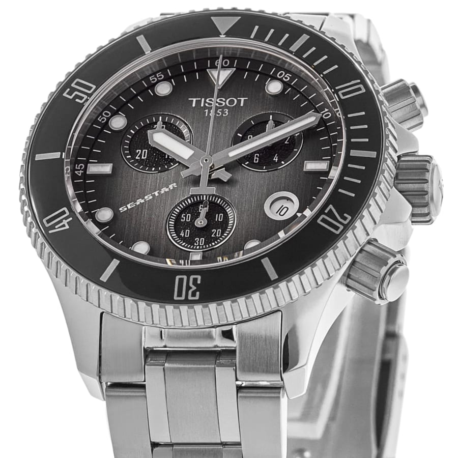 Tissot Seastar 1000 Quartz Chronograph Grey Dial Stainless Steel Men's Watch T120.217.11.061.00