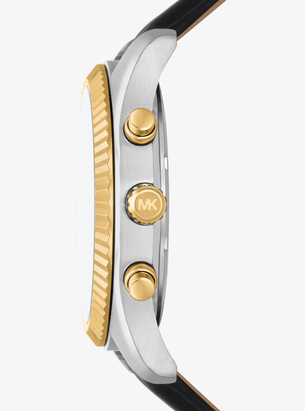 Oversized Lexington Two-Tone and Leather Watch