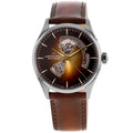 Hamilton Jazzmaster Open Heart Automatic Champagne Smoky Brown Dial Leather Strap Men's Watch H32705501