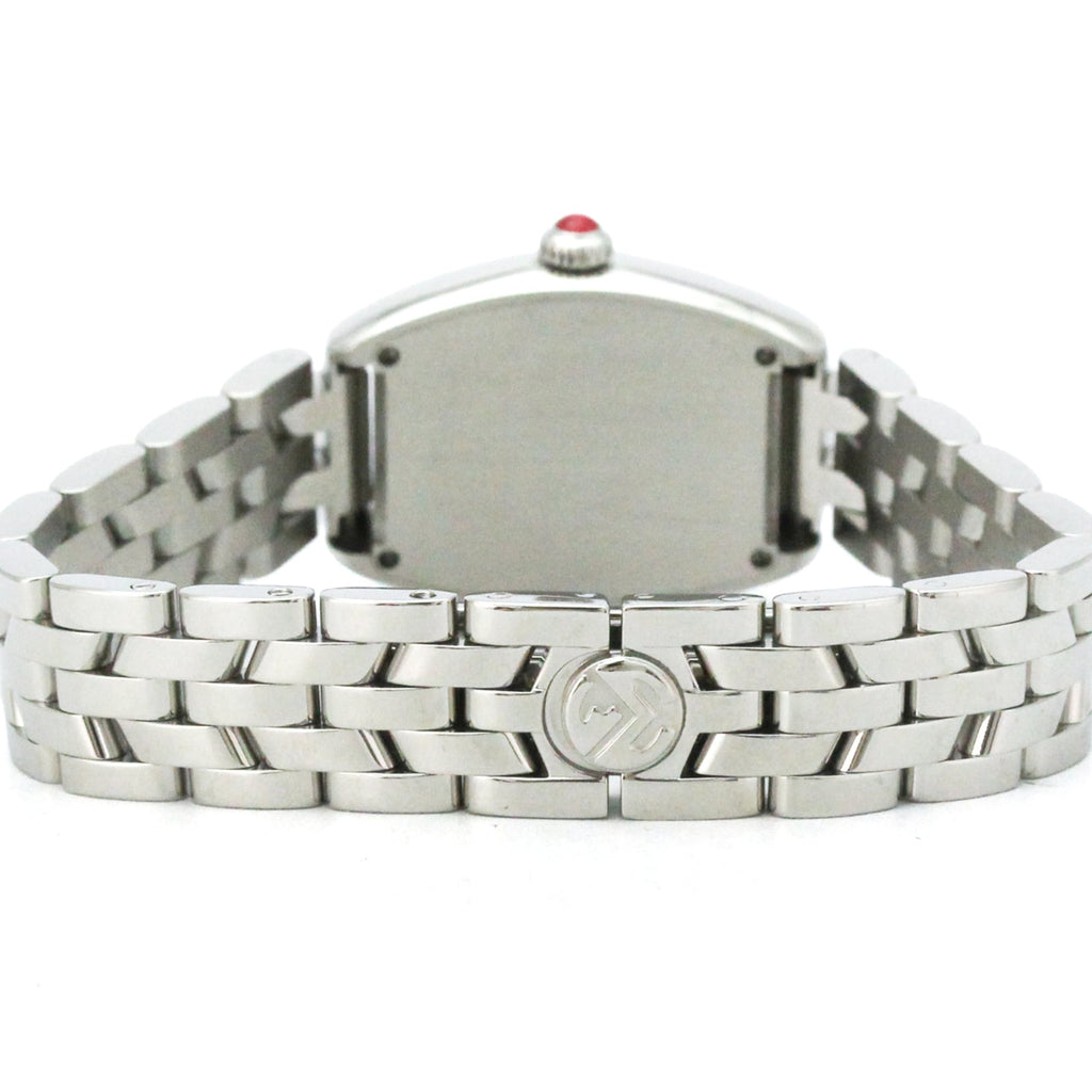 Franck Muller Cintree Curvex Quartz gold And Crocodile With Diamond Bezel Watch (Pre-Owned)