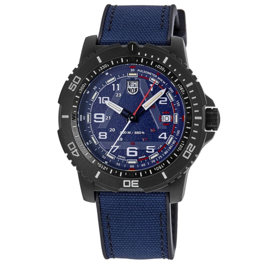 Luminox Ice-Sar Arctic 1080 Series 45mm Blue Dial Rubber & Fabric Strap Men's Watch XL.1083