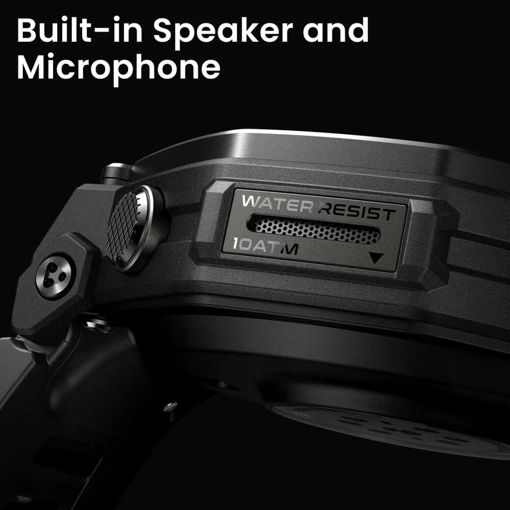 T-Rex 3 Pro 44MM AMOLED Smart Sports Watch with Built-In Flashlight - Tactical Black