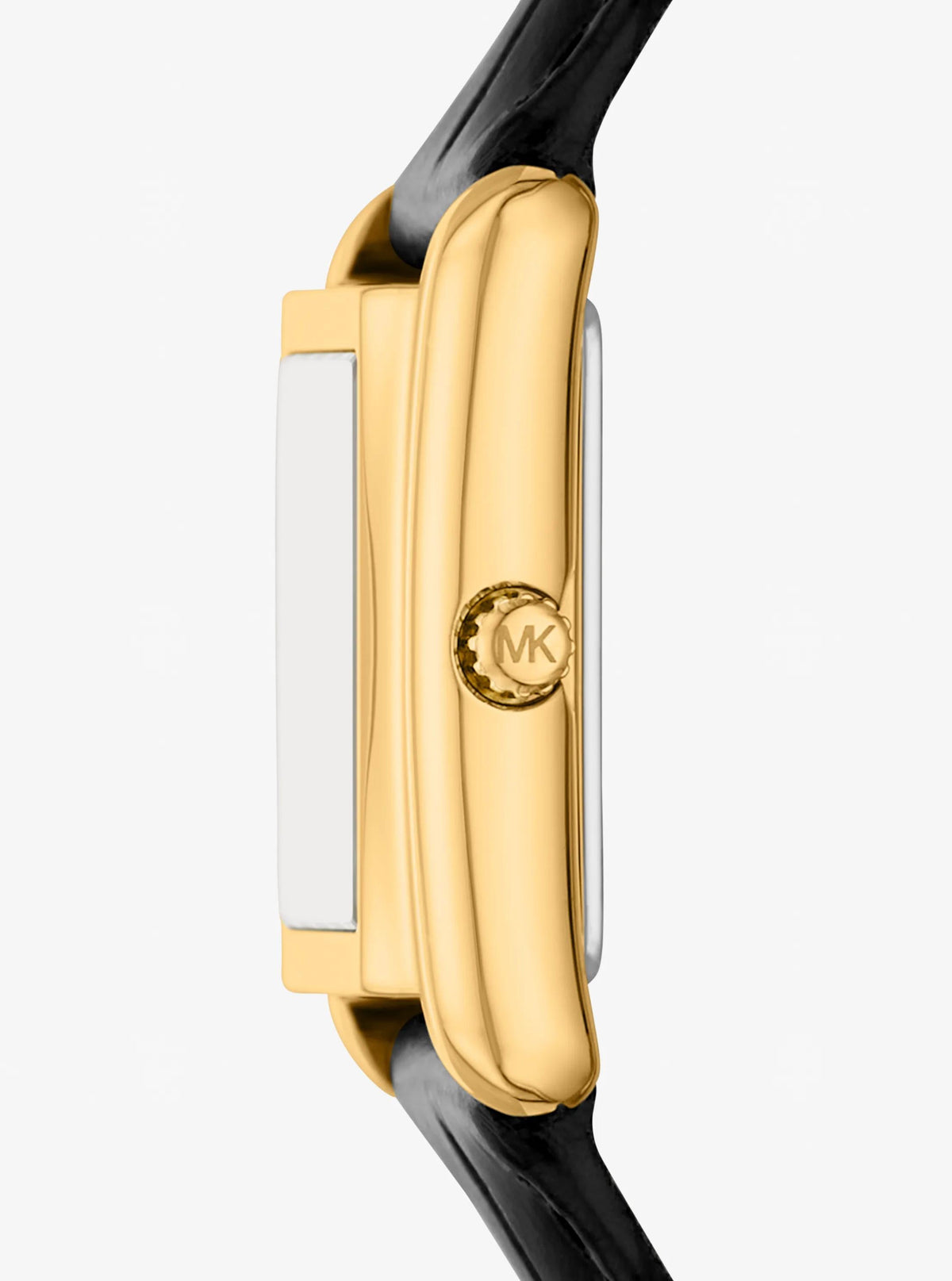 Petite Essex Gold-Tone and Crocodile Embossed Leather Strap Watch