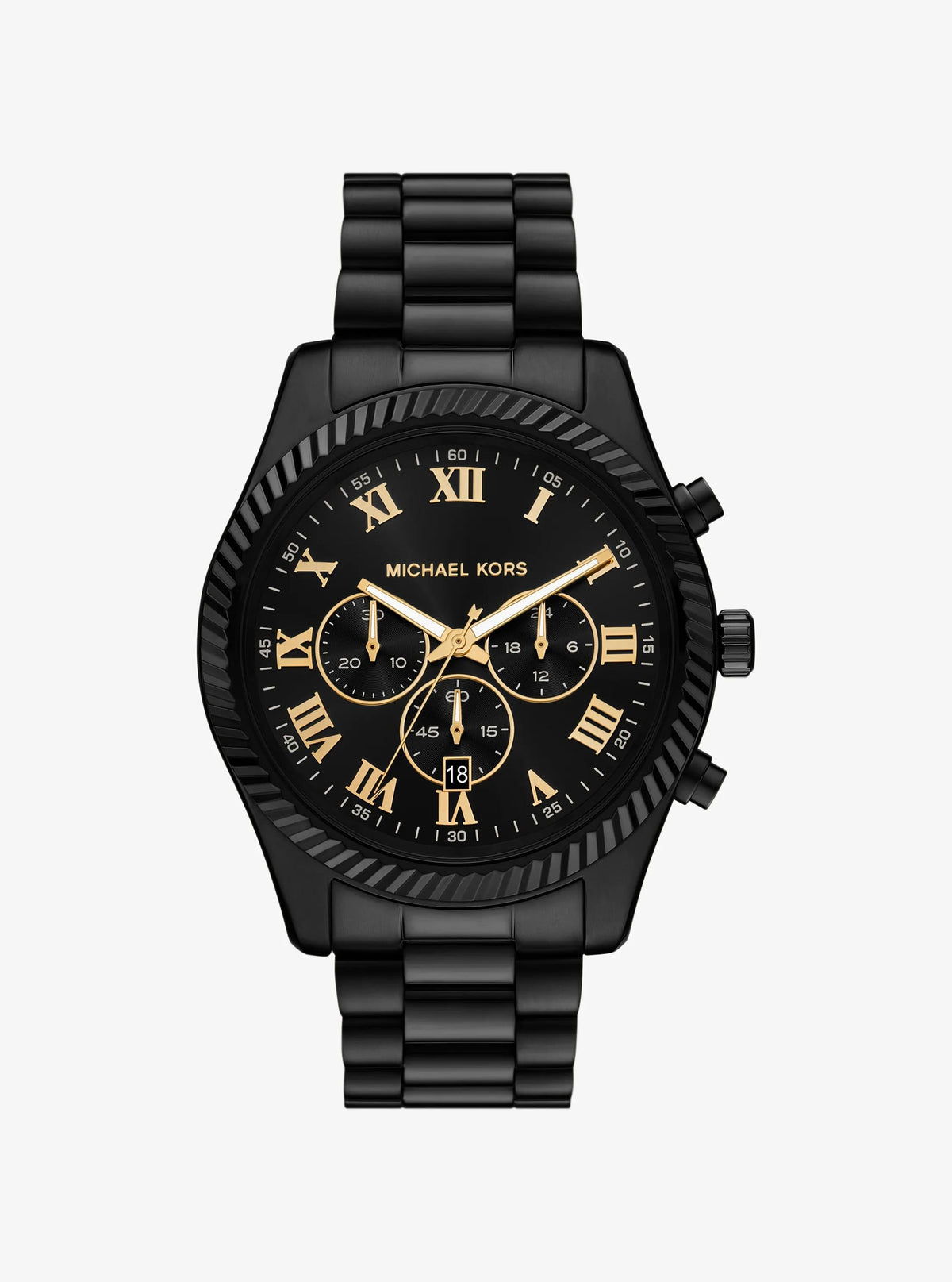 Oversized Lexington Black-Tone Watch