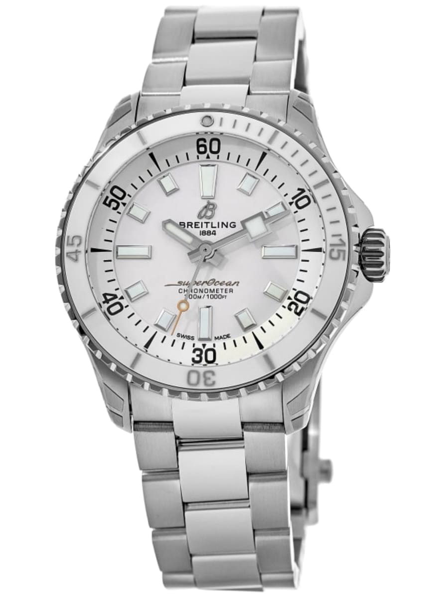 Breitling Superocean Automatic 36 White Dial Steel Women's Watch A17377211A1A1
