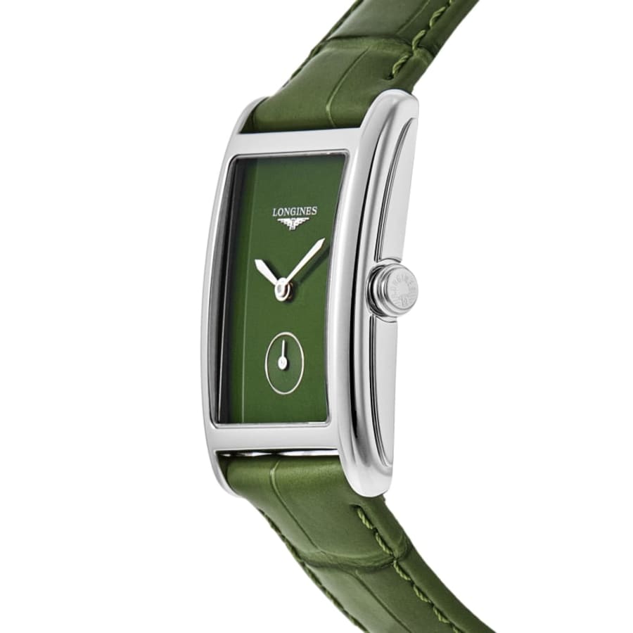 Longines DolceVita Quartz Green Dial Leather Strap Women's Watch L5.512.4.60.2