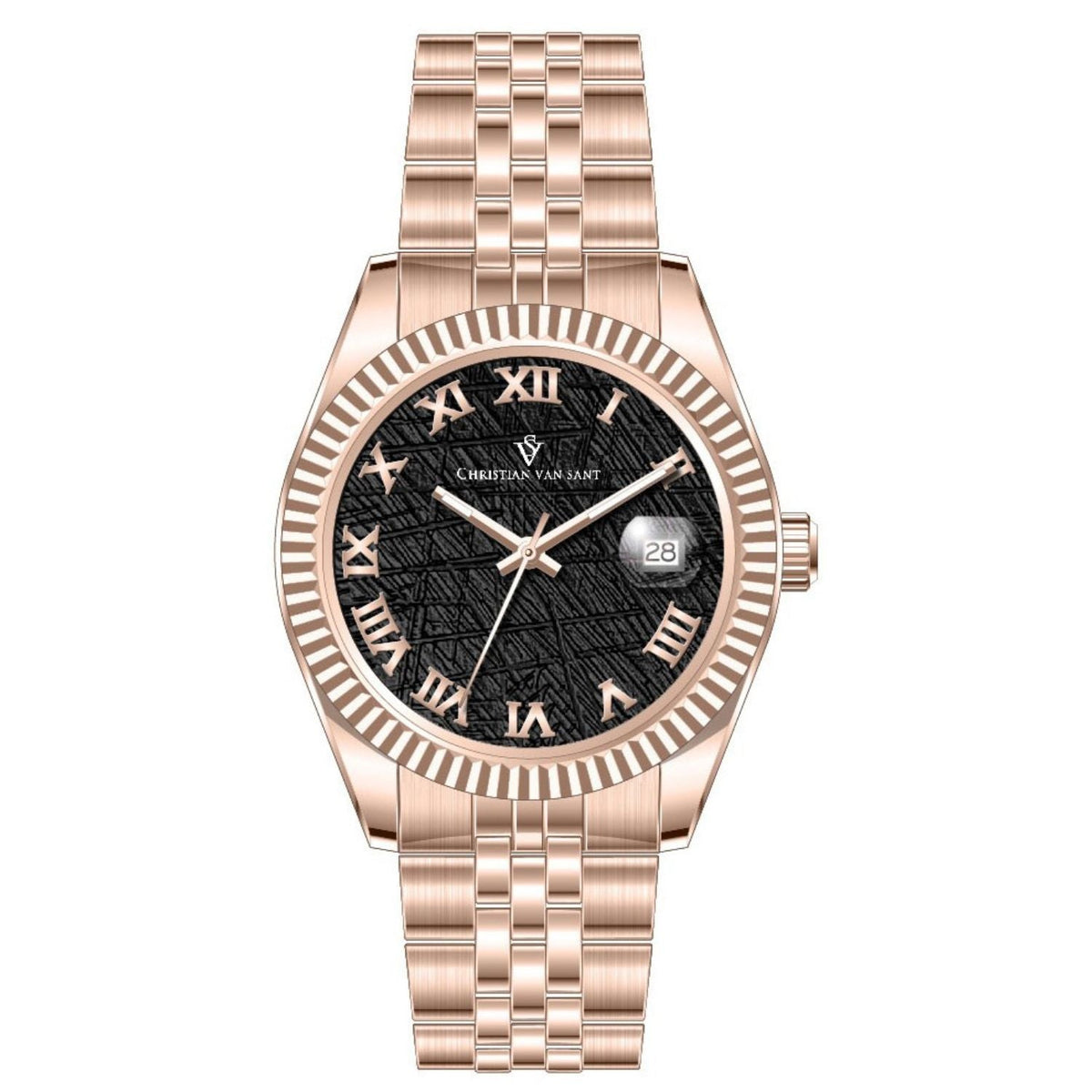Christian Van Sant Men's Stellar Black Dial Watch
