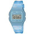 Casio Men's Transparent Blue Digital Watch - F-91WS-2CF