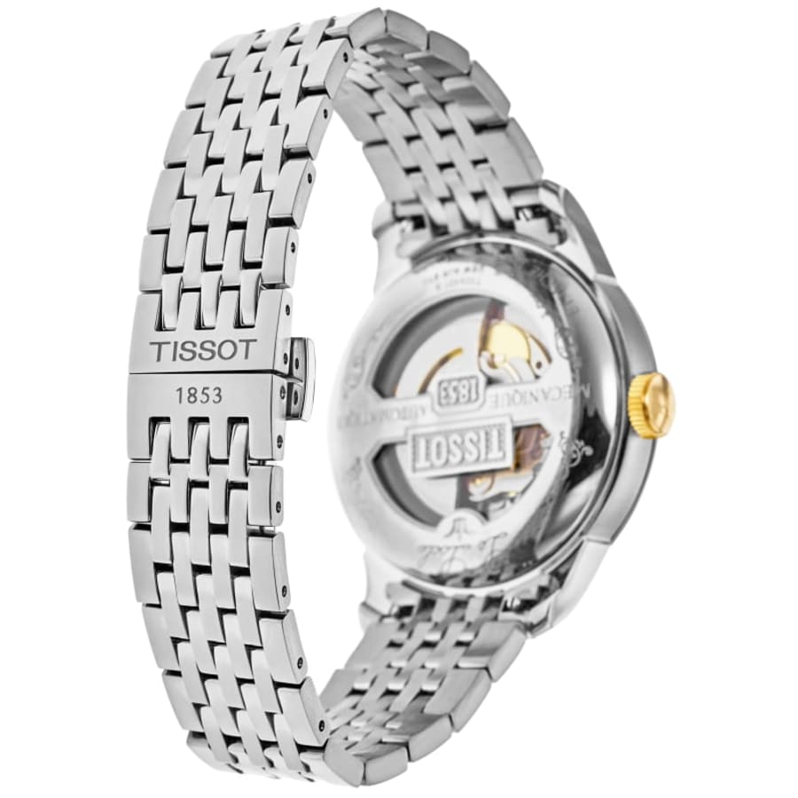 Tissot Le Locle Automatic Green Dial Two-Tone Yellow Gold PVD Steel Men's Watch T006.407.22.093.00