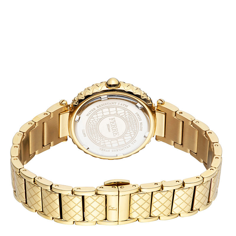 Ferre Milano Women's Champagne Dial Stainless Steel Watch