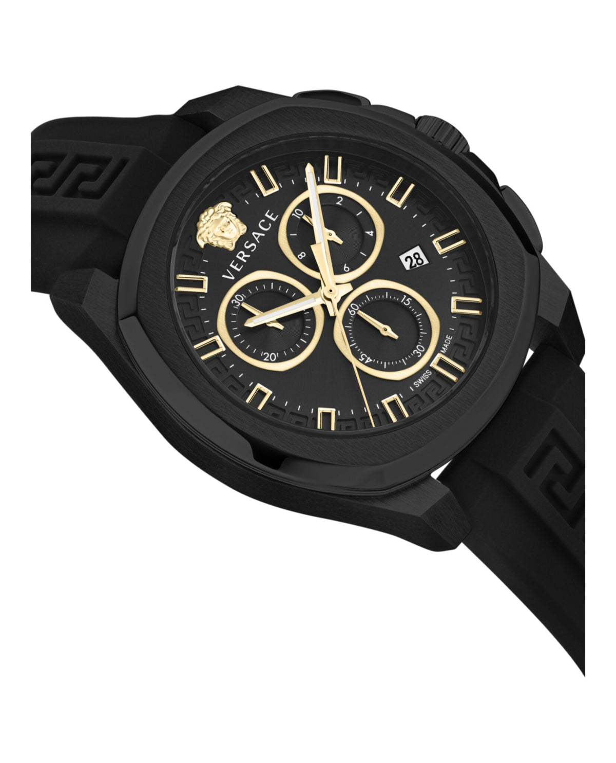 Versace Geo Chrono Silicone Watch