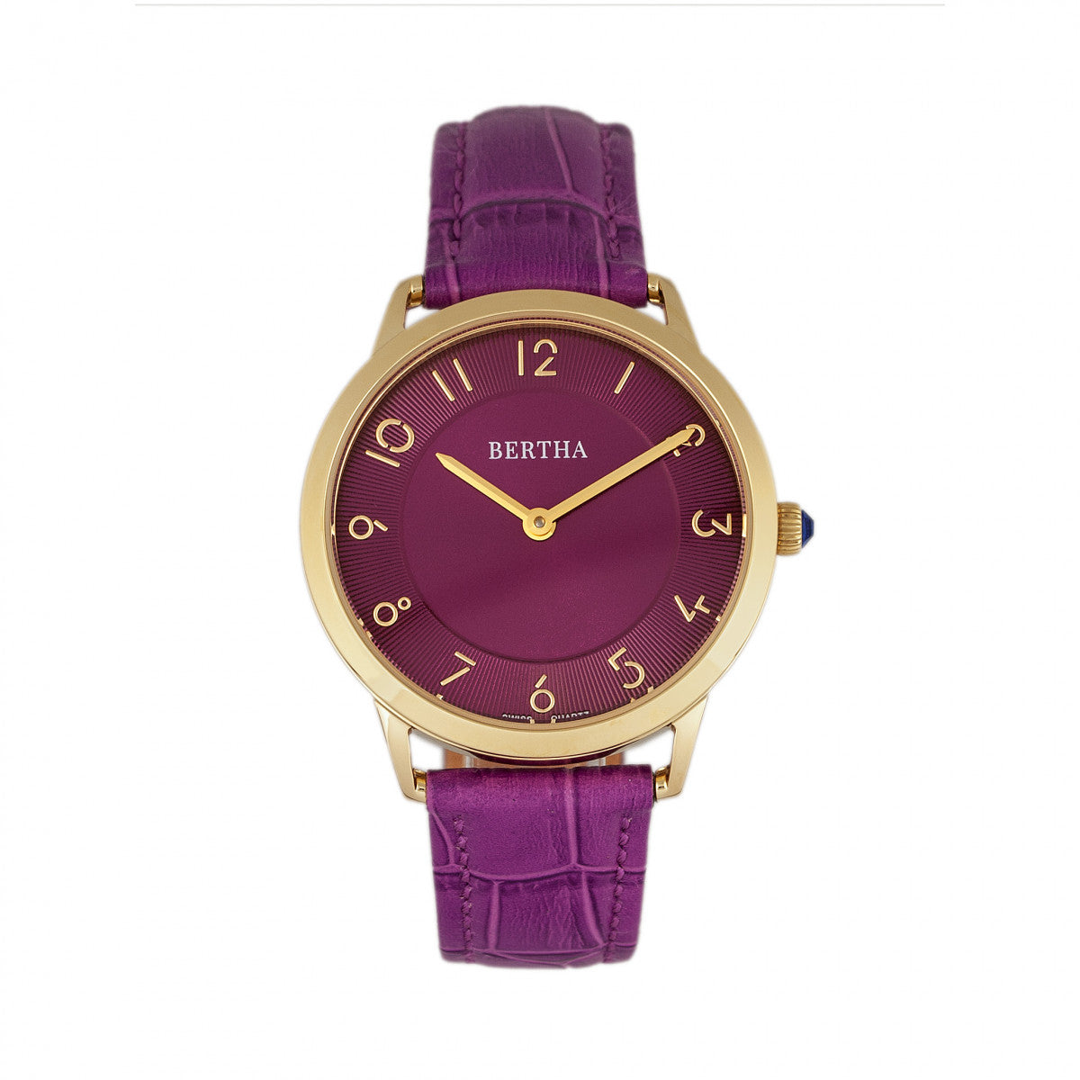 Abby Swiss Leather-Band Watch