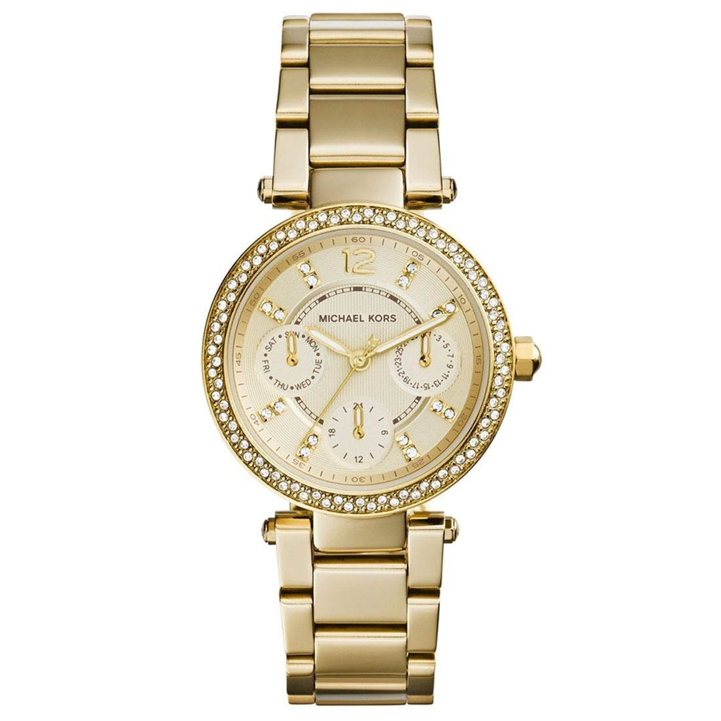 Michael Kors Mini Parker MK6056 Women's Gold-Tone Quartz 33mm Watch