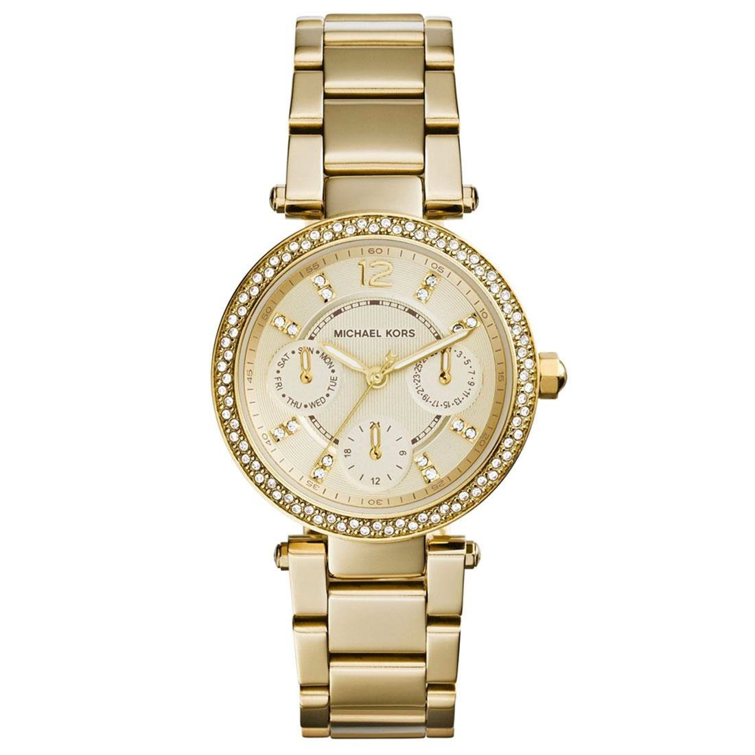 Michael Kors Mini Parker MK6056 Women's Gold-Tone Quartz 33mm Watch