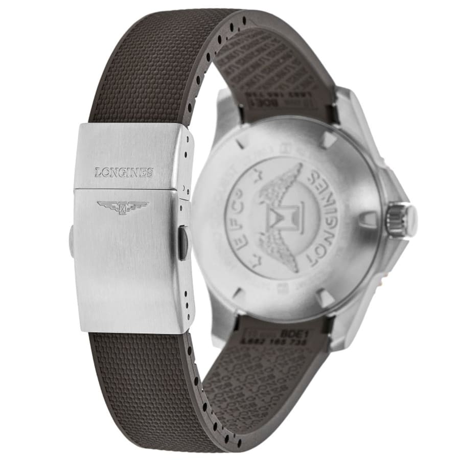 Longines HydroConquest Automatic Grey Dial Rubber Strap Men's Watch L3.781.4.76.9