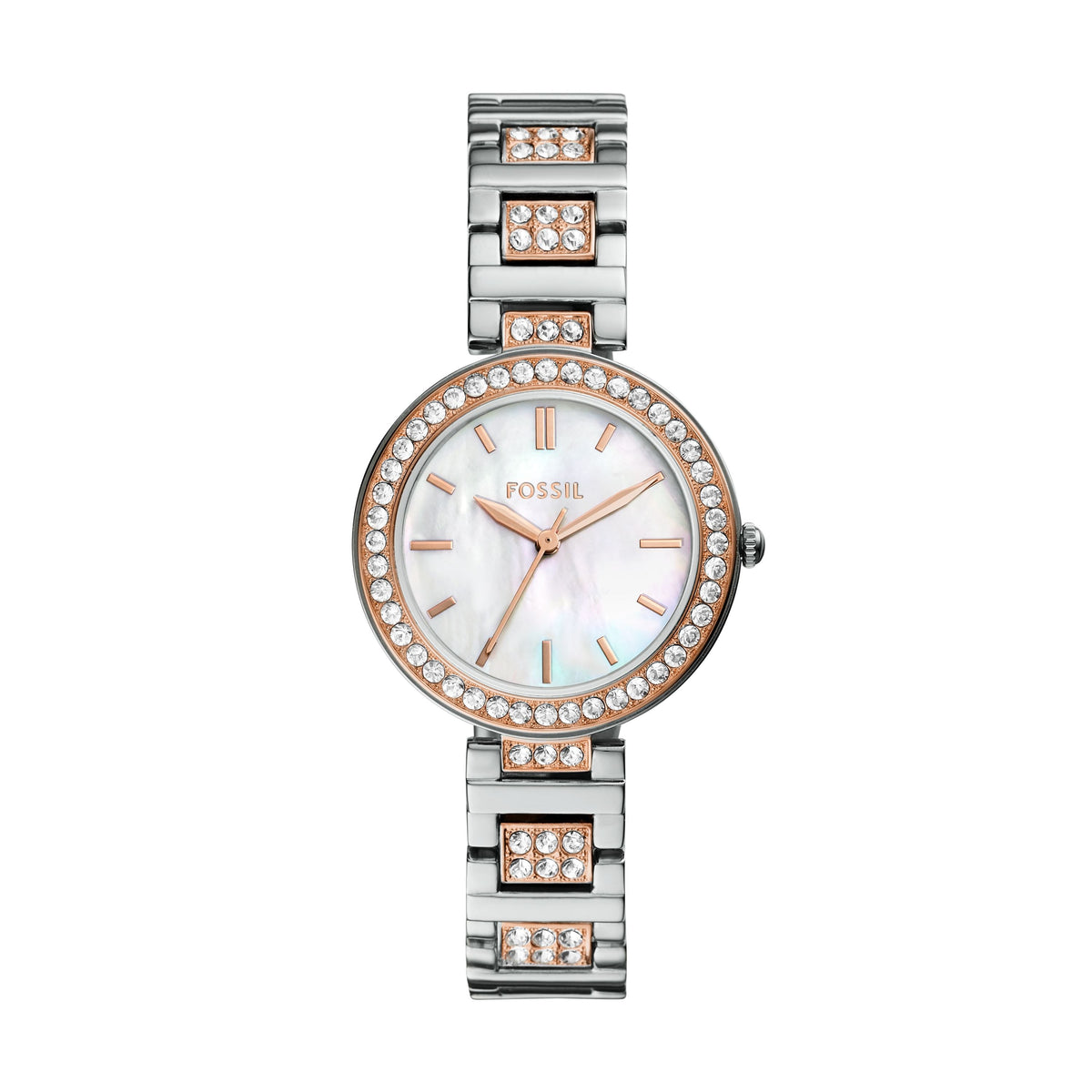 Fossil Women's Karli 32mm Three-Hand, Silver-Tone Alloy Watch