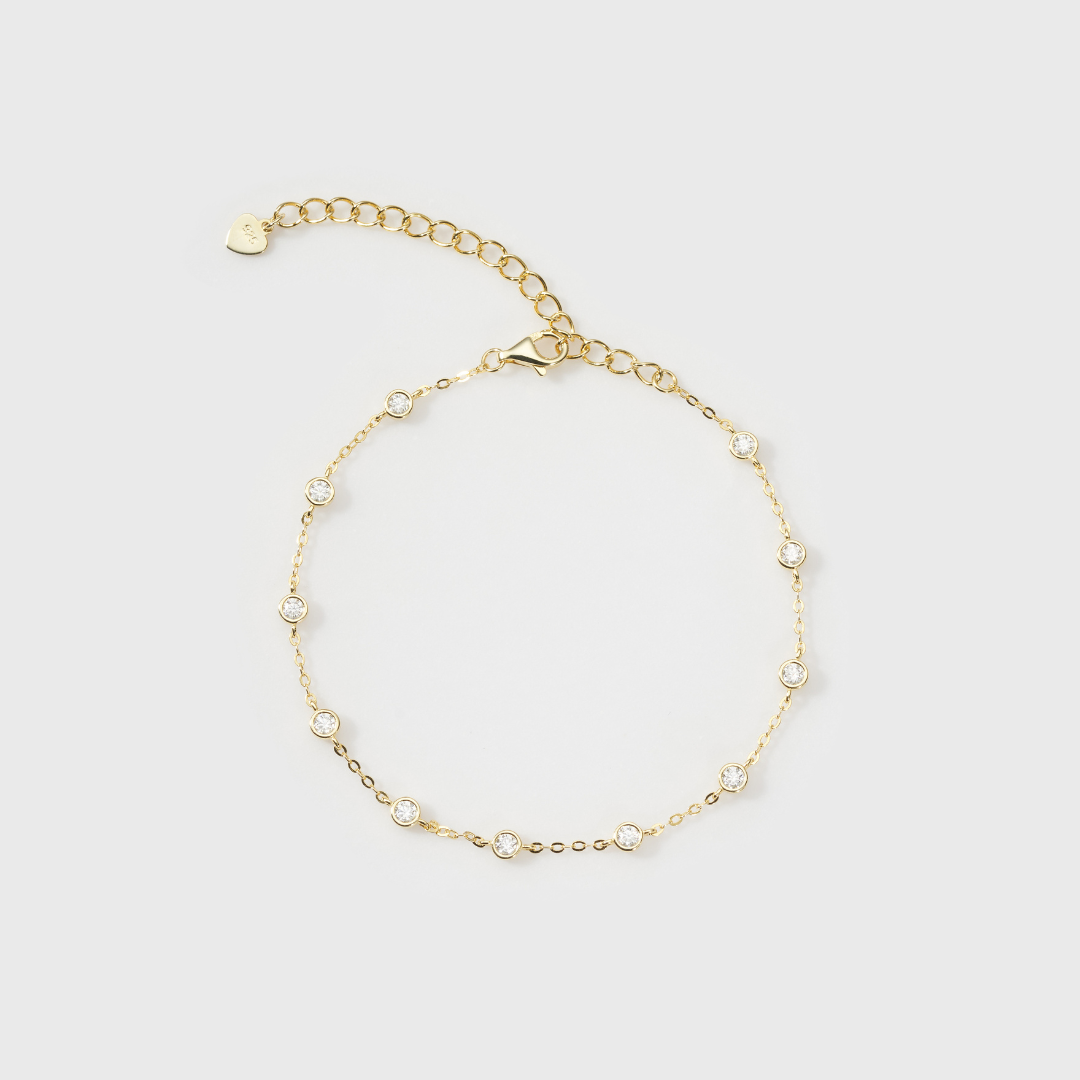 Moissanite Novem Bracelet (Gold)