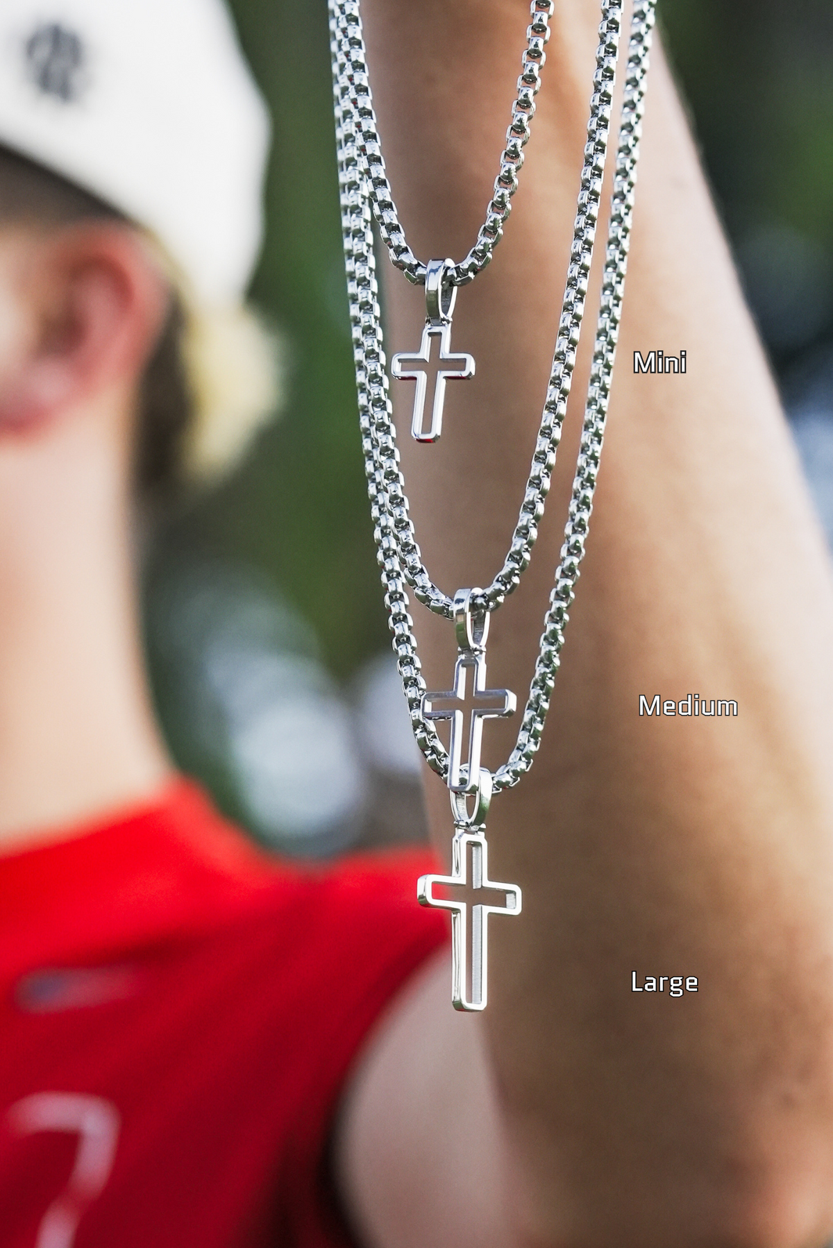 Outline Cross (Silver)