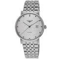 Longines Elegant Collection Silver Diamond Dial Steel Women's Watch L4.911.4.77.6