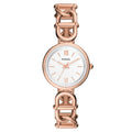 Fossil Women's Carlie Silver Dial Watch