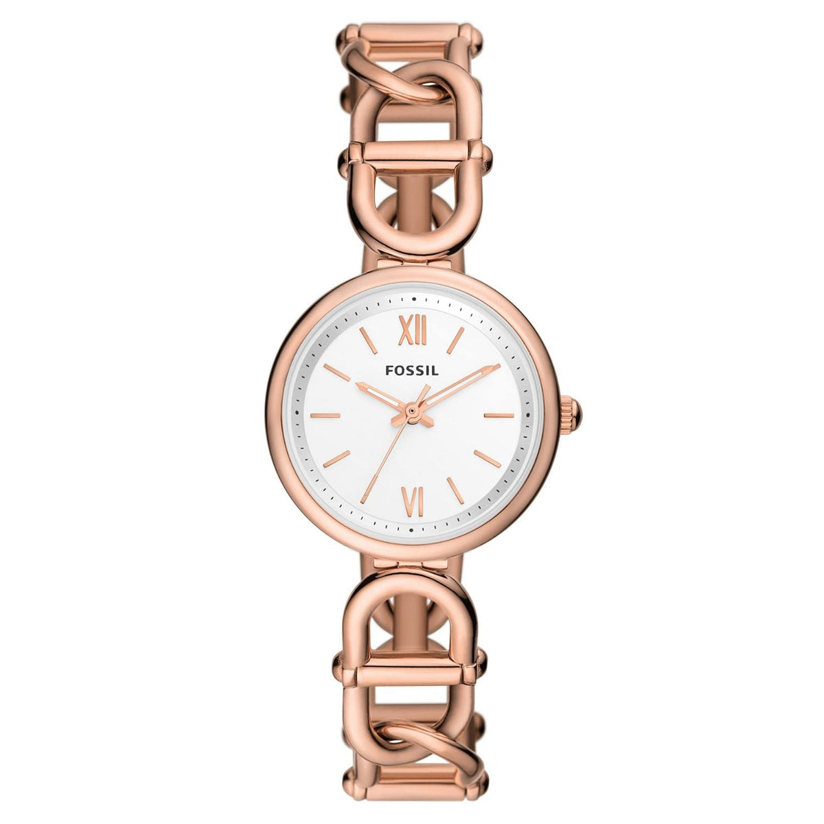 Fossil Women's Carlie Silver Dial Watch