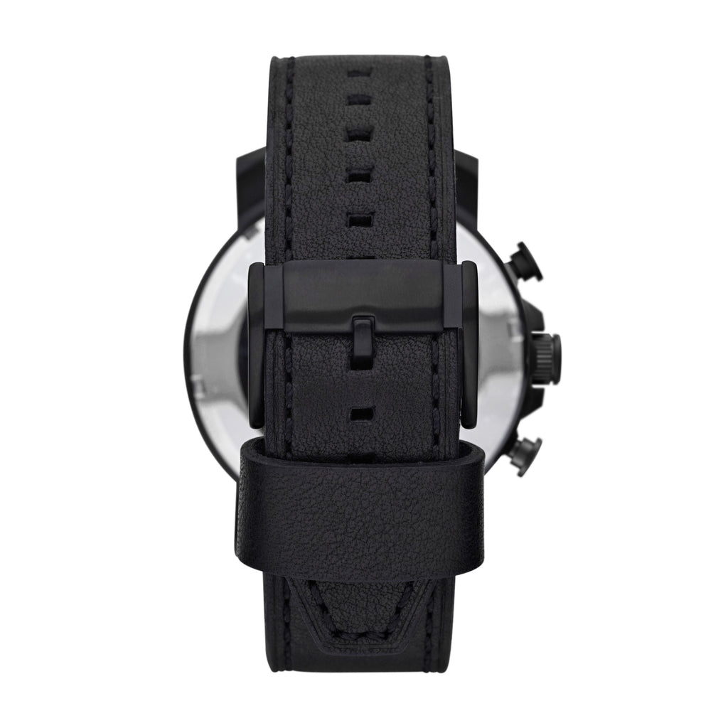 Fossil Men's Nate 50mm Chronograph Black Stainless Steel Watch