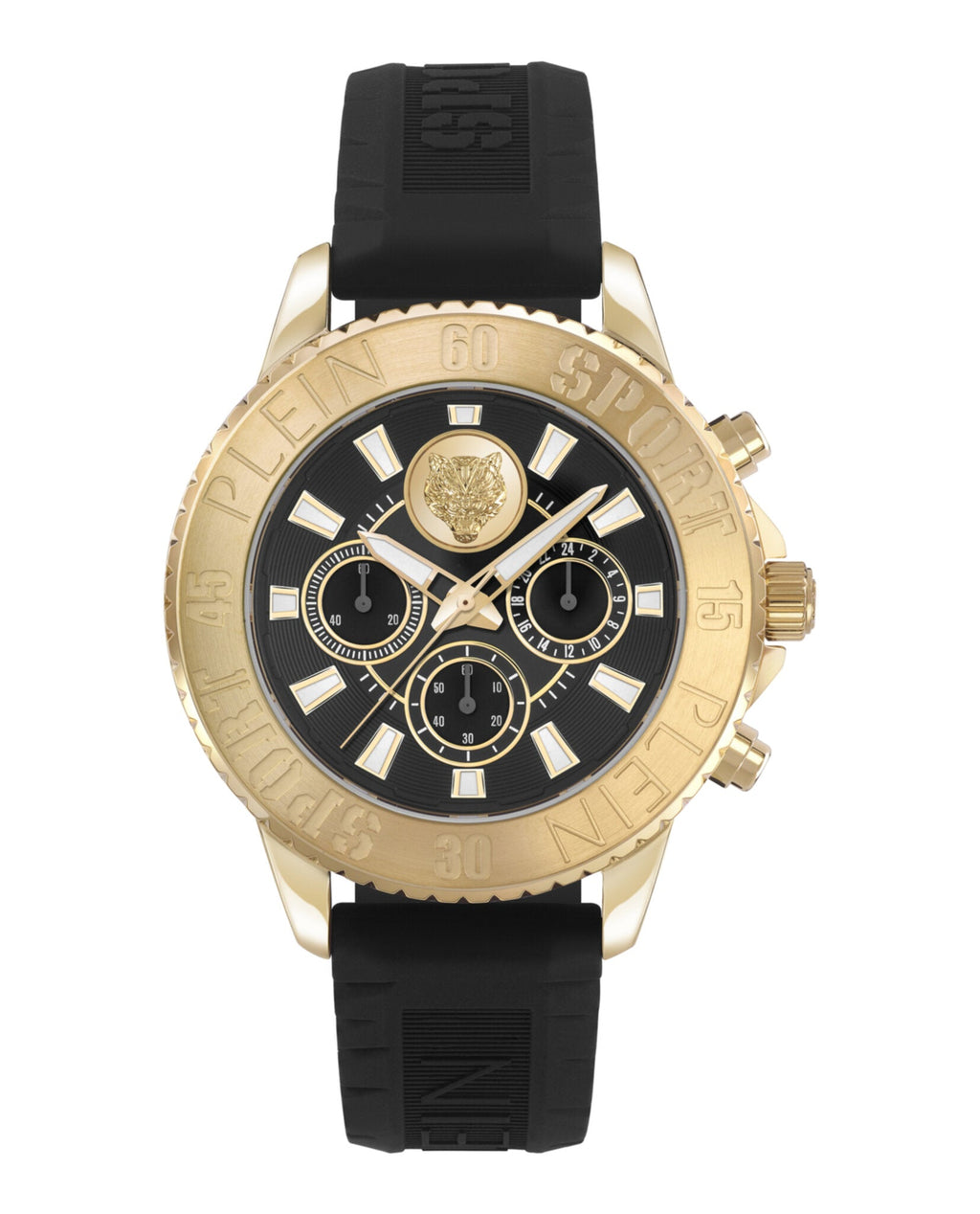 Glam Chrono Silicone Watch
