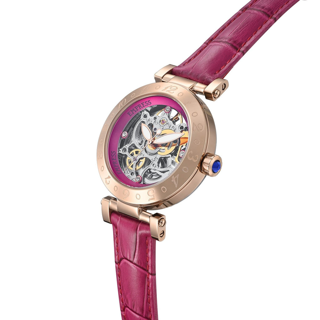 Empress Theodora Automatic Leather-Band Watch
