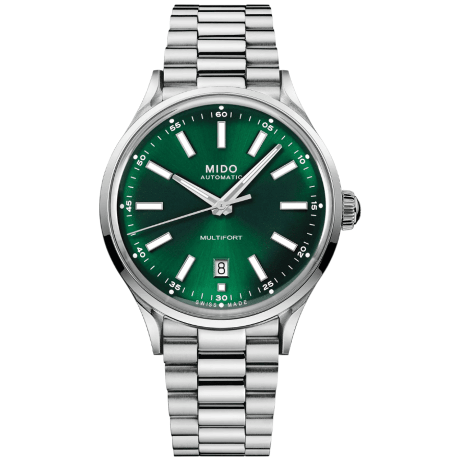 Mido Multifort Patrimony Powerwind Automatic Green Dial Steel Men's Watch M040.407.11.091.00