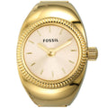 Fossil Women's Watch Ring Gold Dial Watch