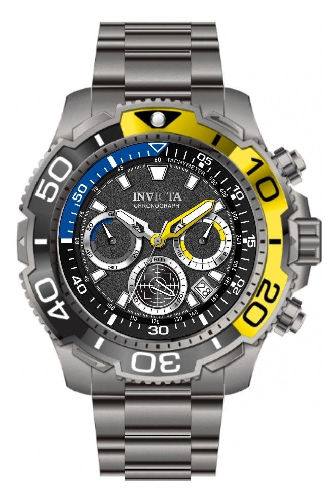 Invicta Men's TI-22 48mm Silver Tone Quartz Watch