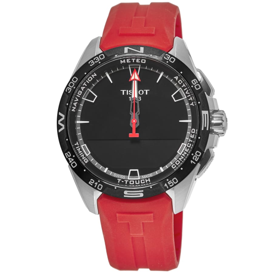 Tissot T-Touch Connect Solar Titanium Case Red Strap Men's Watch T121.420.47.051.01