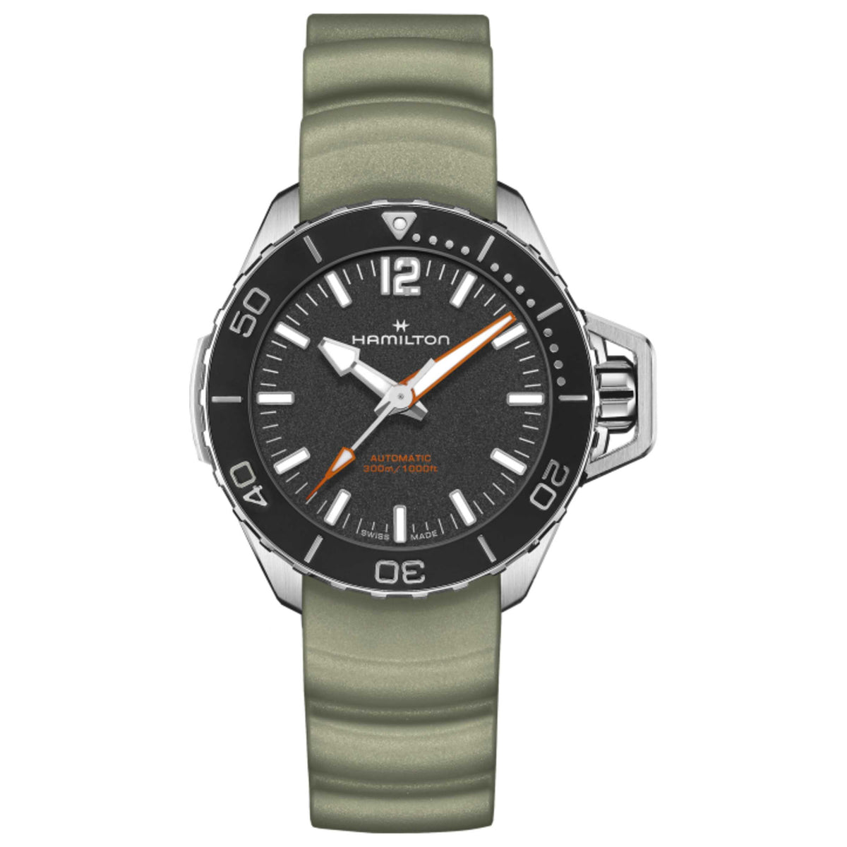 Hamilton Men's Khaki Navy Frogman 41mm Automatic Watch H77455331