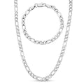 7mm Figaro Set | Silver
