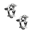 TRIPLE DYT HOOP EARRING