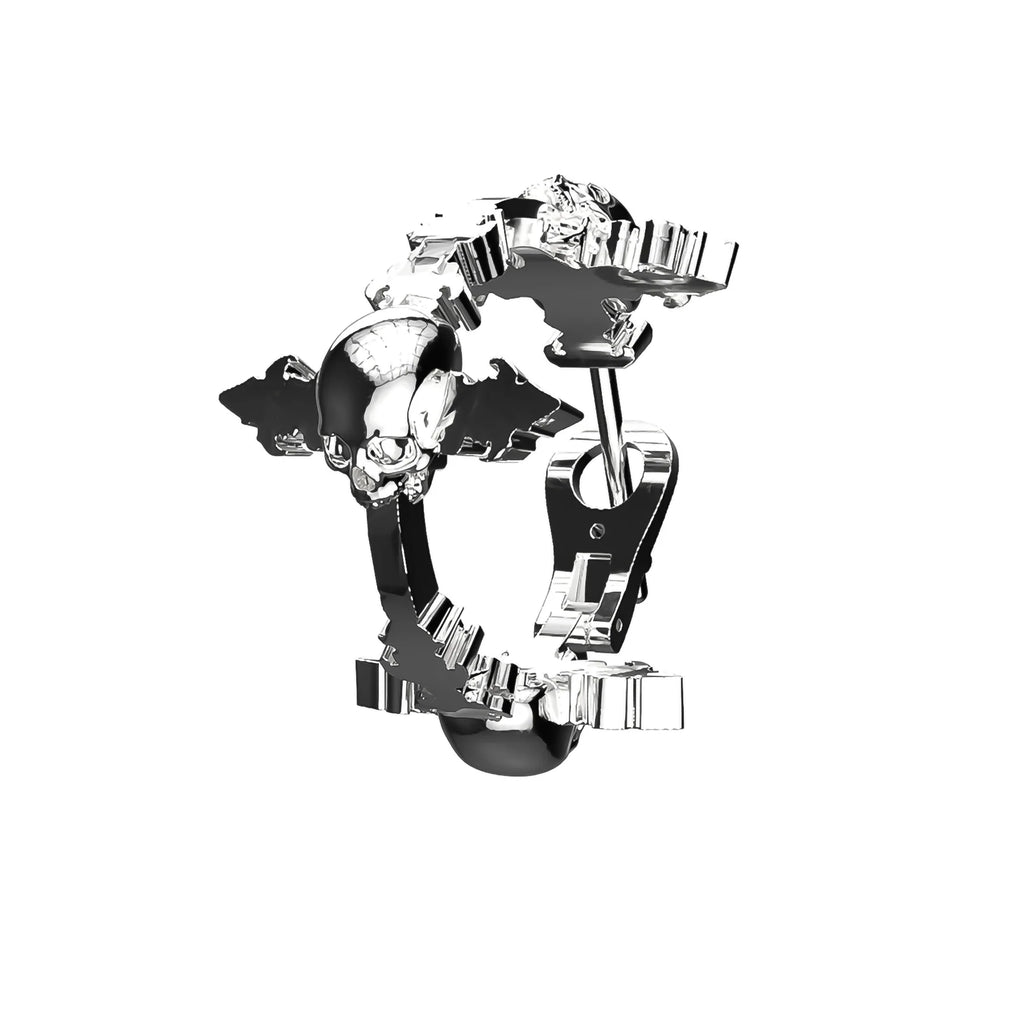 TRIPLE DYT HOOP EARRING