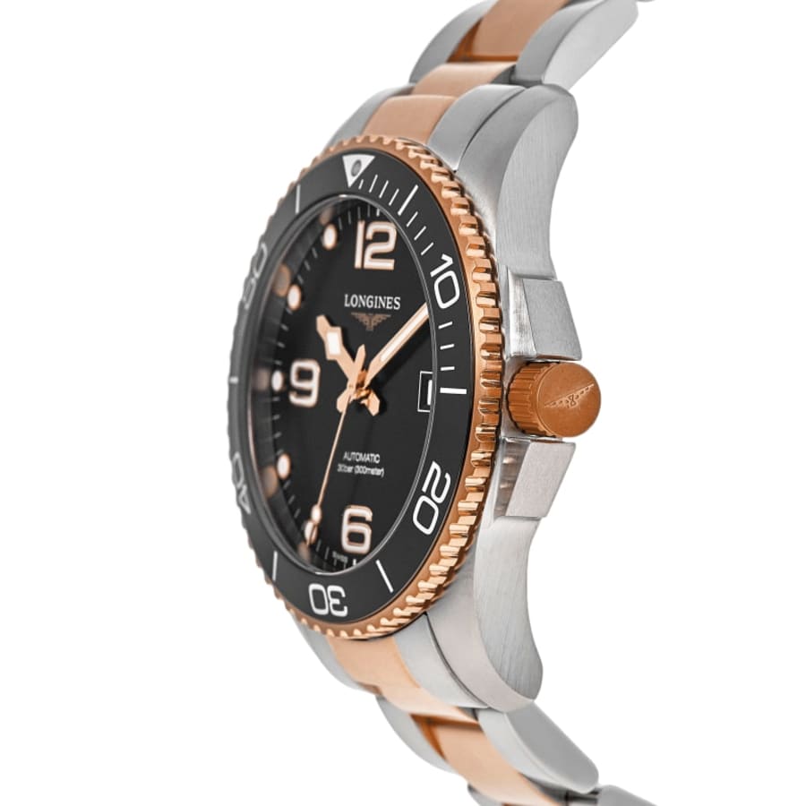 Longines HydroConquest Automatic 41mm Black Dial Two Tone  Men's Watch L3.781.3.58.7