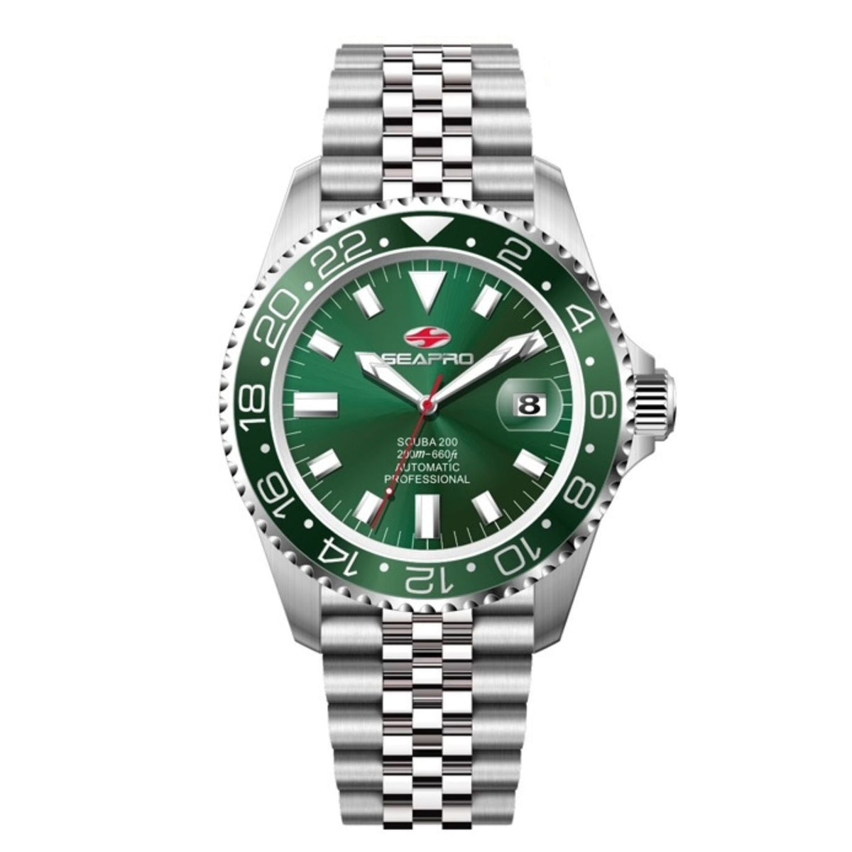 Seapro Men's Grand Meridian Green Dial Watch