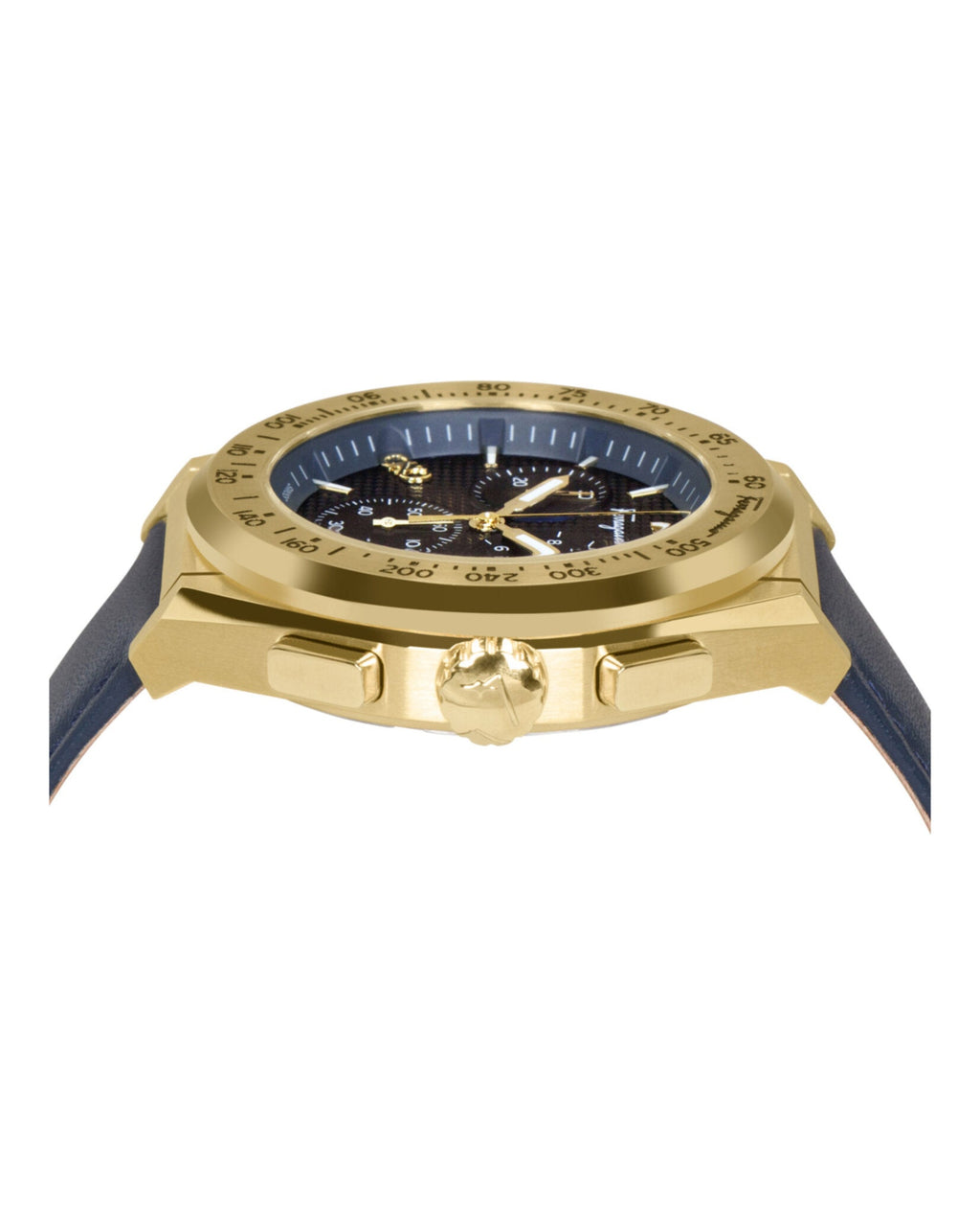 Ferragamo Chrono Sport Leather Watch