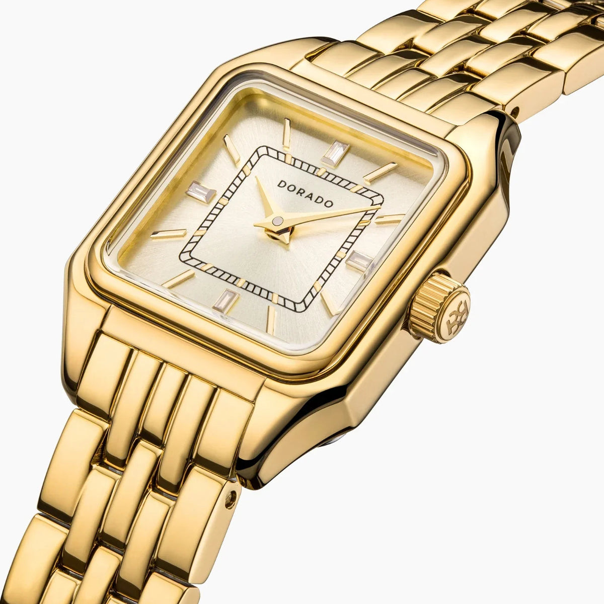 DORADO Satin Square Watch - Gold