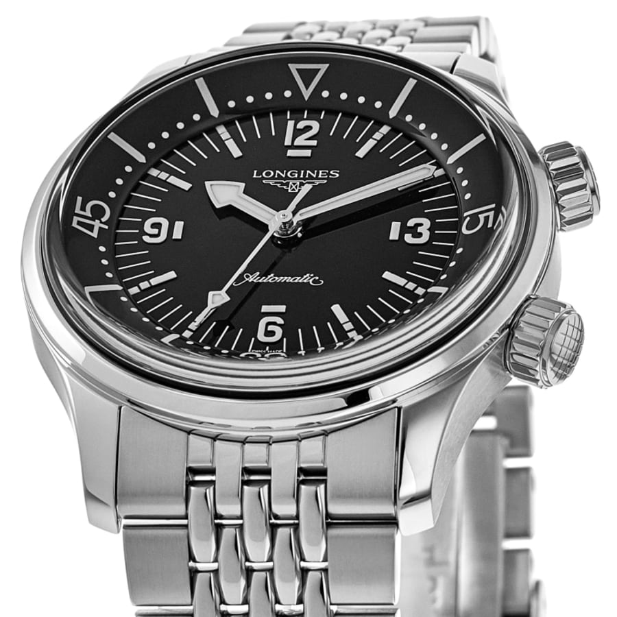 Longines Legend Diver Automatic Black Dial Steel Men's Watch L3.764.4.50.7
